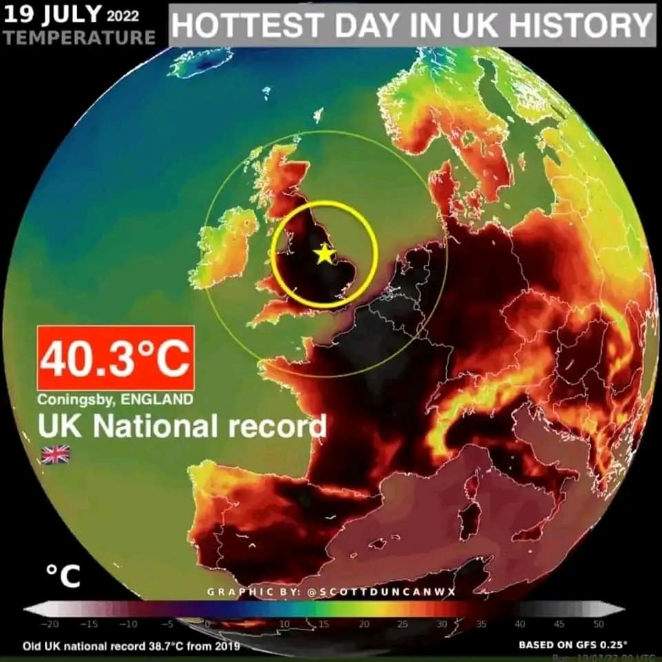 اوروبا تحترق من ارتفاع غير مسبوق في درجات الحرارة